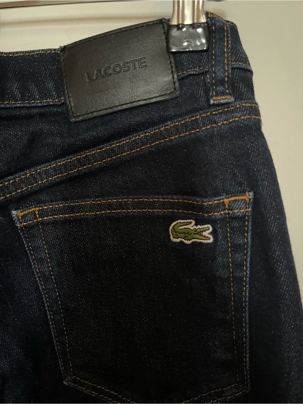 Lacoste Women's Dark Blue Slim Fit Jeans- Sz 26 - Picture 2 of 9